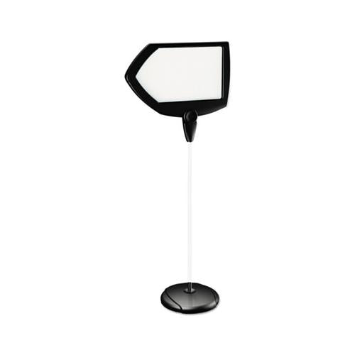 Floor Stand Sign Holder, Arrow, 25x17 Sign, 63" High, Black Frame