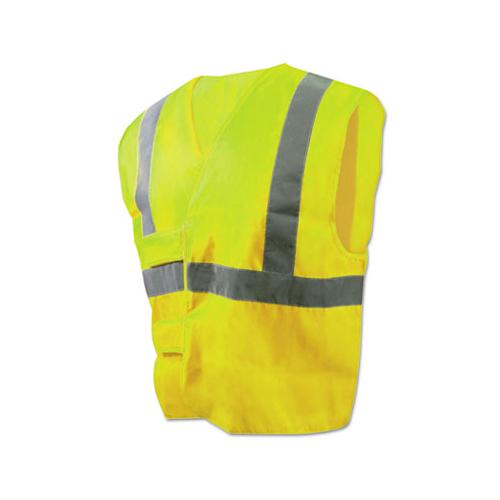 Class 2 Safety Vests, Lime Green-silver, Standard