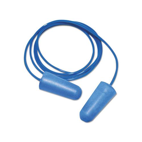 Detectable Earplugs, Corded, Blue, 200 Pairs