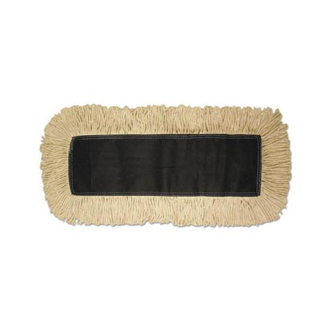 Disposable Dust Mop Head, Cotton, 18w X 5d