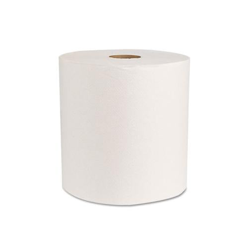 Boardwalk Green Universal Roll Towels, Natural White, 8"x800ft, 6 Rolls-carton