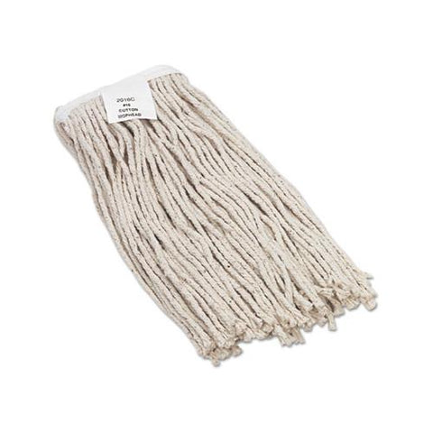 Mop Head, Value Standard Head, Rayon Fiber, Cut-end, Size No. 16, We, 12-carton