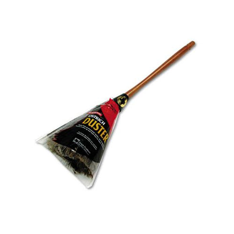 Professional Ostrich Feather Duster, Wood Handle, 20"