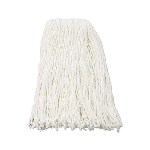 Premium Cut-end Wet Mop Heads, Rayon, 16oz, White, 12-carton