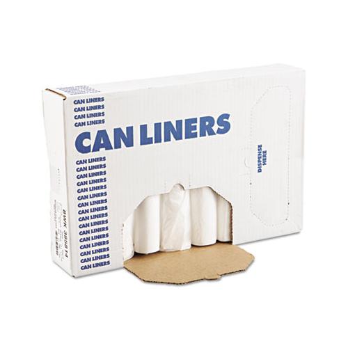 High-density Can Liners, 60 Gal, 11 Microns, 38" X 58", Natural, 200-carton