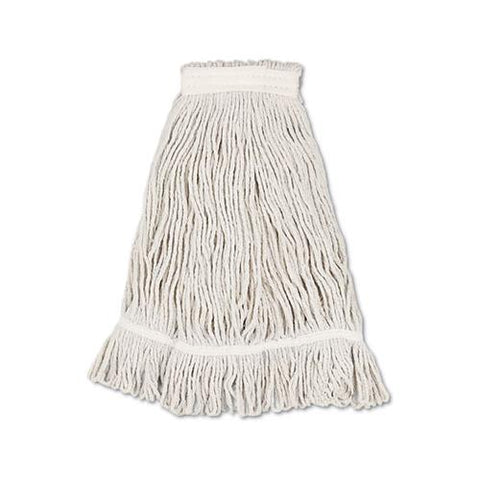 Mop Head, Loop Web-tailband, Value Standard, Cotton, No. 32, White, 12-carton