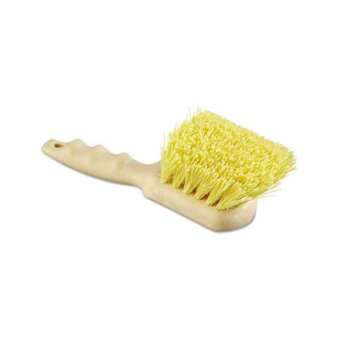 Utility Brush, Polypropylene Fill, 8 1-2" Long, Tan Handle