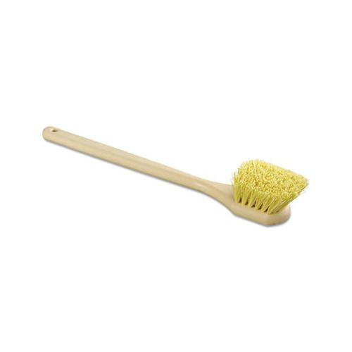 Utility Brush, Polypropylene Fill, 20" Long, Tan Handle
