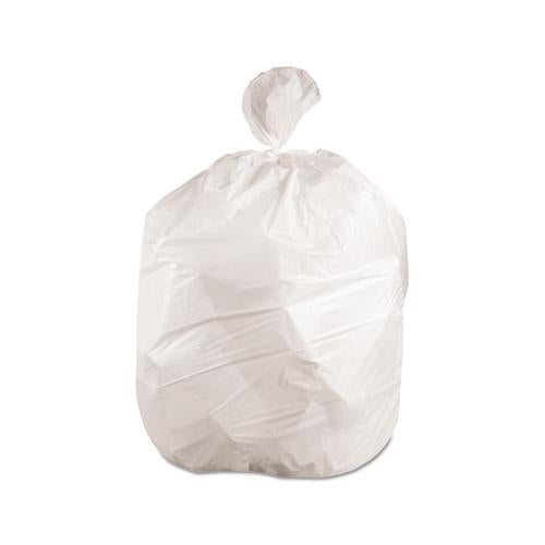 Low-density Waste Can Liners, 56 Gal, 0.6 Mil, 43" X 47", White, 100-carton