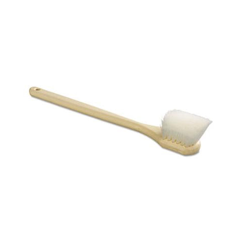 Utility Brush, Nylon Fill, 20" Long, Tan Handle