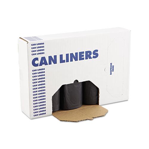 Low Density Repro Can Liners, 45 Gal, 1.2 Mil, 40" X 46", Black, 100-carton