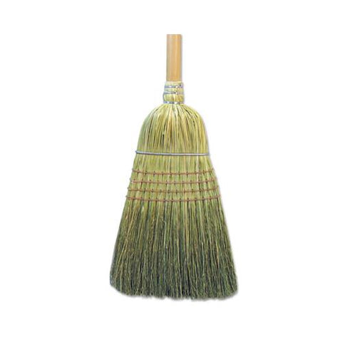 Warehouse Broom, Corn Fiber Bristles, 56" Overall Length, Natural