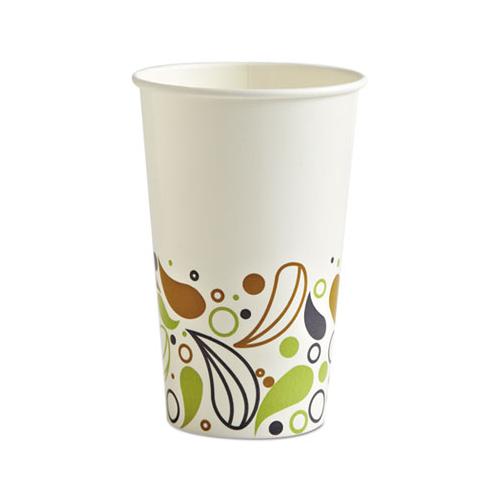 Deerfield Printed Paper Cold Cups, 16 Oz, 20 Cups-sleeve, 50 Sleeves-carton
