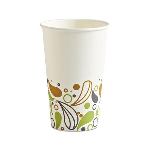 Deerfield Printed Paper Hot Cups, 16 Oz, 20 Cups-sleeve, 50 Sleeves-carton