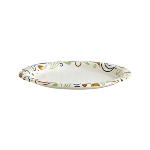 Deerfield Printed Paper Plates, 6" Dia,coated-soak Proof,50 Plates-pk, 20 Pks-ct
