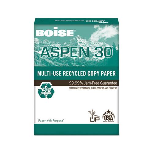 Aspen 30 Multi-use Recycled Paper, 92 Bright, 20lb, 11 X 17, White, 500 Sheets-ream, 5 Reams-carton