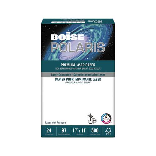 Polaris Premium Laser Paper, 98 Bright, 24 Lb, 11 X 17, White, 500-ream