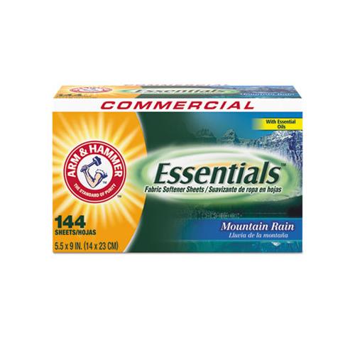 Essentials Dryer Sheets, Mountain Rain, 144 Sheets-box