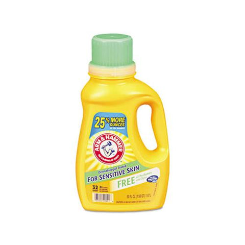 He Compatible Liquid Detergent, Unscented, 50 Oz Bottle