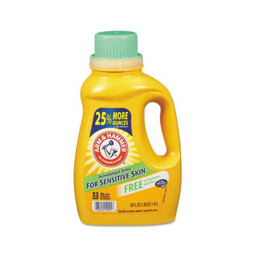 He Compatible Liquid Detergent, Unscented, 50oz Bottle, 8-carton