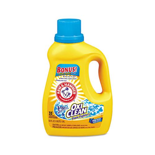 Oxiclean Concentrated Liquid Laundry Detergent, Fresh, 61.25oz Bottle, 6-carton