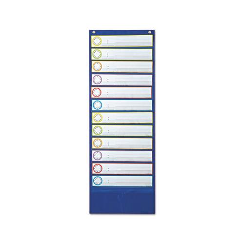 Deluxe Scheduling Pocket Chart, 13 Pockets, 13 X 36