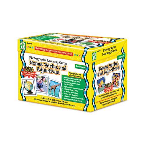 Photographic Learning Cards Boxed Set, Nouns-verbs-adjectives, Grades K-5