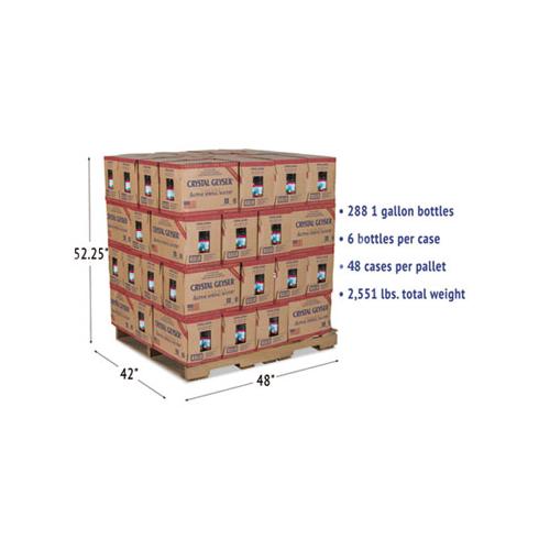 Alpine Spring Water, 1 Gal Bottle, 6-case, 48 Cases-pallet