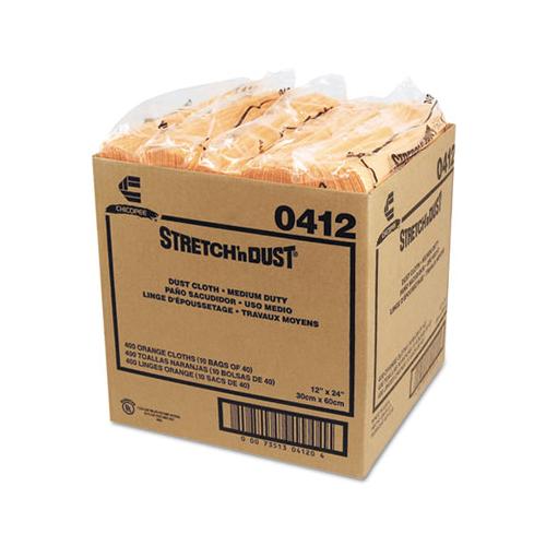 Stretch 'n Dust Cloths, 11 5-8 X 24, Yellow, 40 Cloths-pack, 10 Packs-carton