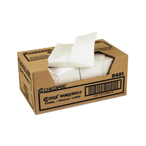 Durawipe Shop Towels, 13 X 15, Z Fold, White, 100-carton