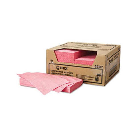 Wet Wipes, 11 1-2 X 24, White-pink, 200-carton