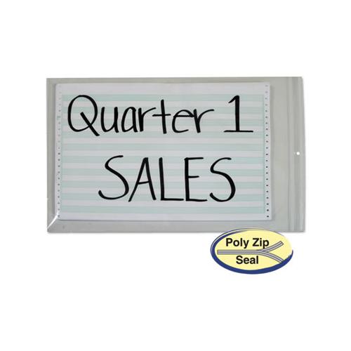 Heavyweight Industrial Poly Zip Bags, 2", 13 X 16 3-4, 50-box