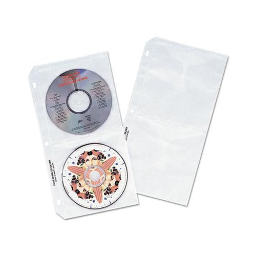 Deluxe Cd Ring Binder Storage Pages, Standard, Stores 4 Cds, 10-pack