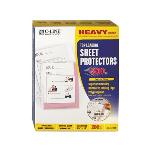 Heavyweight Polypropylene Sheet Protectors, Clear, 2", 11 X 8 1-2, 200-bx