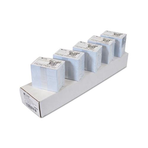 Pvc Id Badge Card, 3 3-8 X 2 1-8, White, 100-pack