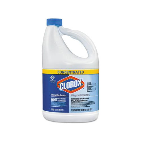 Concentrated Germicidal Bleach, Regular, 121oz Bottle, 3-carton