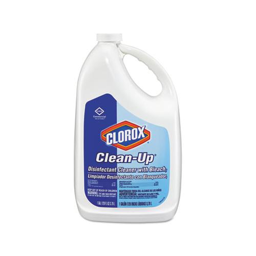 Clean-up Disinfectant Cleaner With Bleach, Fresh, 128 Oz Refill Bottle, 4-carton