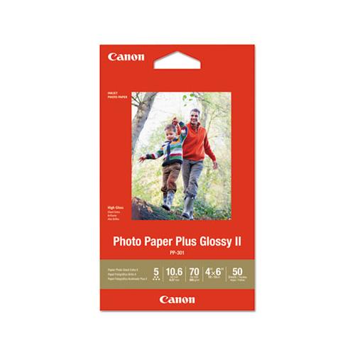 Photo Paper Plus Glossy Ii, 4 X 6, Glossy White, 50-pack