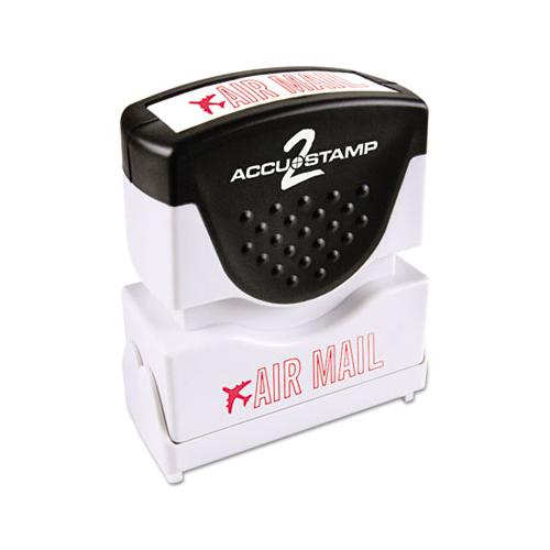Pre-inked Shutter Stamp, Red, Air Mail, 1 5-8 X 1-2