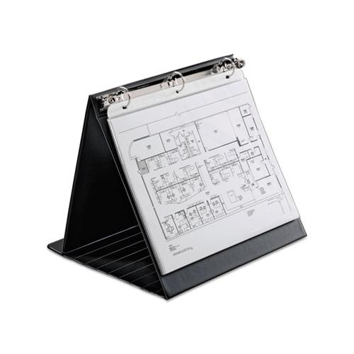 Easel Round Ring Binder, 3 Rings, 1" Capacity, 11 X 8.5, Black
