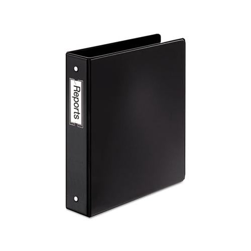 Premier Easy Open Locking Round Ring Binder, 3 Rings, 1.5" Capacity, 11 X 8.5, Black