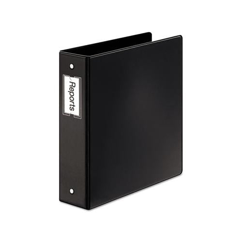 Premier Easy Open Locking Round Ring Binder, 3 Rings, 2" Capacity, 11 X 8.5, Black