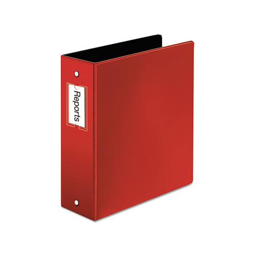 Premier Easy Open Locking Round Ring Binder, 3 Rings, 3" Capacity, 11 X 8.5, Red