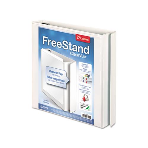 Freestand Easy Open Locking Slant-d Ring Binder, 3 Rings, 1" Capacity, 11 X 8.5, White