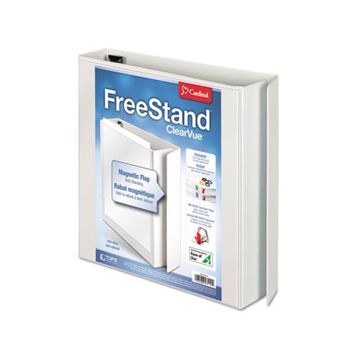 Freestand Easy Open Locking Slant-d Ring Binder, 3 Rings, 1.5" Capacity, 11 X 8.5, White