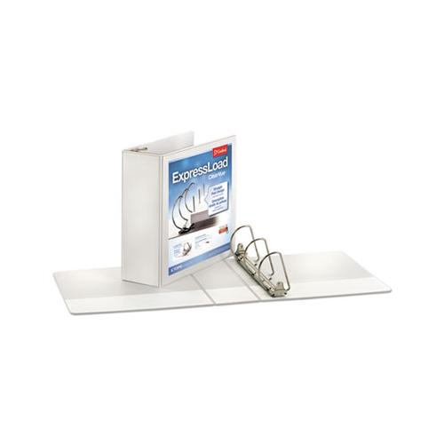 Expressload Clearvue Locking D-ring Binder, 3 Rings, 3" Capacity, 11 X 8.5, White
