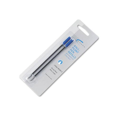Refill For Cross Ballpoint Pens, Broad Point, Blue Ink, 2-pack