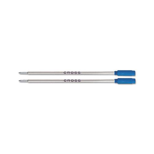 Refill For Cross Ballpoint Pens, Medium Point, Blue Ink, 2-pack