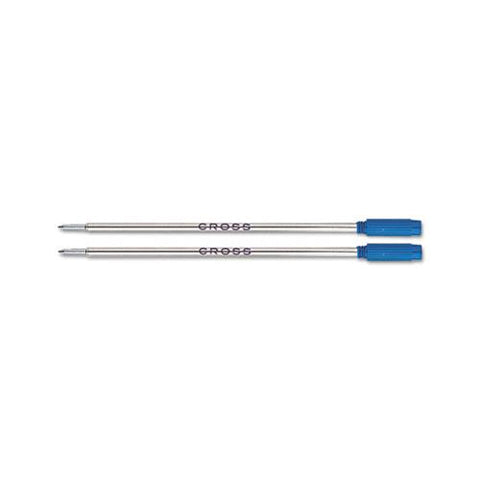 Refill For Cross Ballpoint Pens, Medium Point, Blue Ink, 2-pack