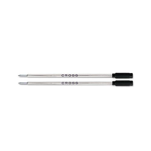 Refill For Cross Ballpoint Pens, Medium Point, Black Ink, 2-pack